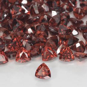0.32캐럿 천연 레드 파이로프 가넷, 트릴리언, 4×4 mm, VVS-VS