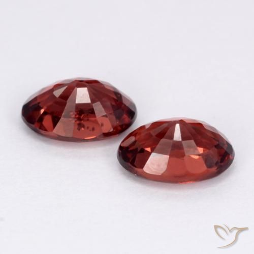 2.11캐럿 천연 다크 레드 파이로프 가넷 보석, 타원형 컷, 7.1×5.2 mm, VS