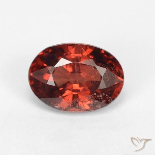 1.20ct 자연스러운 다크 레드 파이로프 석류석, 타원형, VS-SI
