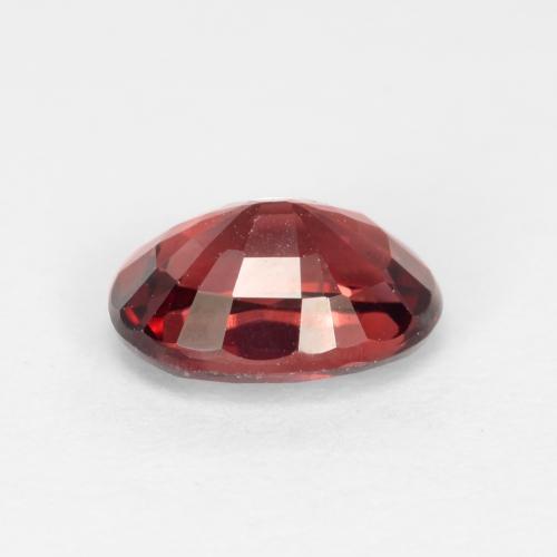1.11캐럿 천연 다크 레드 파이로프 가넷, 타원형 컷, 7×5.2 mm, VVS-VS