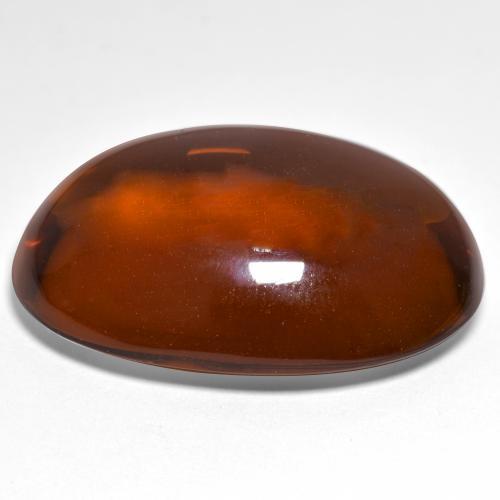 46.09캐럿 천연 미디엄 레드 파이로프 석류석, 타원형, 투명한