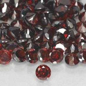 3.97캐럿 천연 딥 레드 파이로프 가넷 보석, 라운드 컷, 4.13 mm, VVS-VS