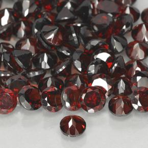 3.97캐럿 천연 딥 레드 파이로프 가넷 보석, 라운드 컷, 4.13 mm, VVS-VS