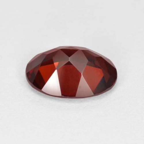 2.25캐럿 천연 딥 블러드 레드 파이로프 가넷, 타원형 컷, 9.2×7.2 mm, VVS-VS