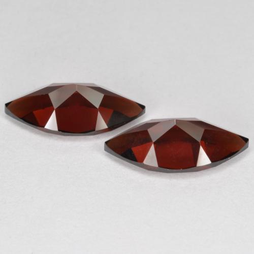 4.47캐럿 천연 딥 레드 파이로프 가넷 보석, 마퀴즈, 12.2×6.1 mm, VVS