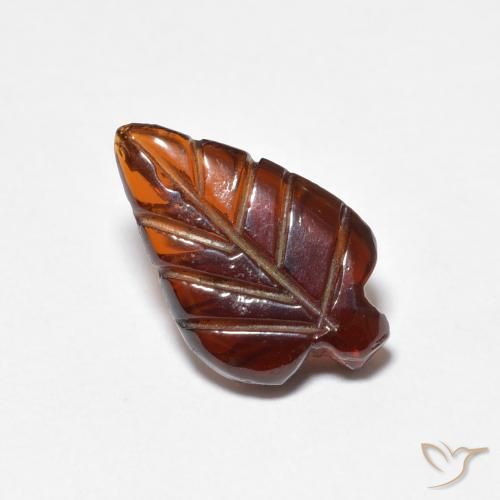 2.44ct 자연스러운 붉은 오렌지 파이로프 석류석, 팬시한, 투명한
