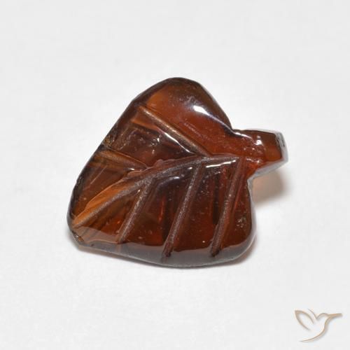 2.92캐럿 천연 딥 오렌지 파이로프 가넷, 멋진 모양, 11.9×9.8 mm, 투명한