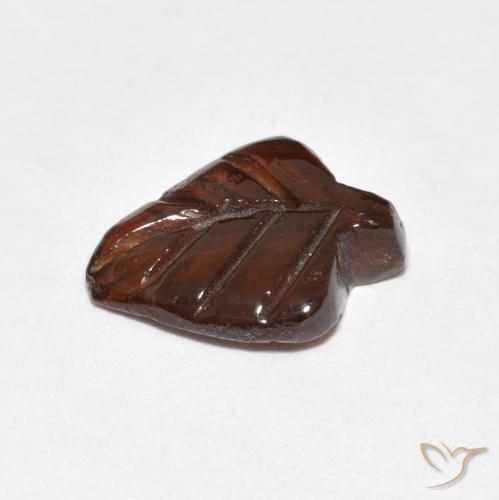 2.92캐럿 천연 딥 오렌지 파이로프 가넷, 멋진 모양, 11.9×9.8 mm, 투명한