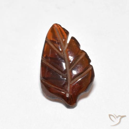 1.70ct 자연스러운 딥 오렌지 파이로프 석류석, 팬시한, 투명한