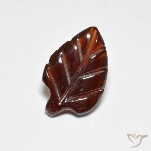 2.09ct 자연스러운 붉은 오렌지 파이로프 석류석, 팬시한, 투명한
