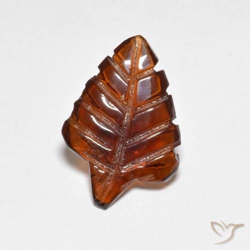 2.82ct 자연스러운 다크 오렌지 파이로프 석류석, 팬시한, 투명한