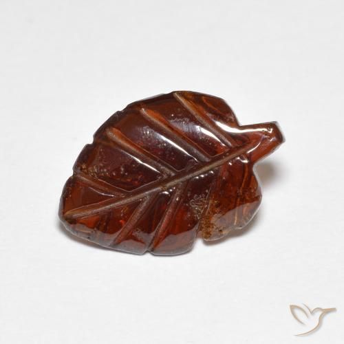 2.89ct 자연스러운 붉은 오렌지 파이로프 석류석, 팬시한, 투명한
