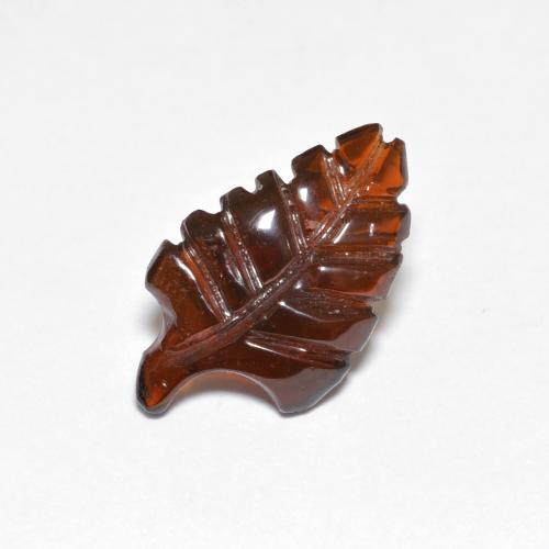 2.45캐럿 천연 붉은빛 오렌지 파이로프 가넷, 멋진 모양, 13.5×8.2 mm, 투명한