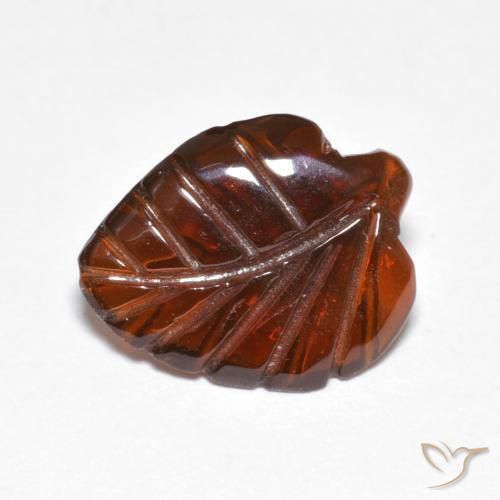 3.24ct 자연스러운 딥 오렌지 파이로프 석류석, 팬시한, 투명한