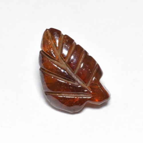 3.35캐럿 천연 딥 오렌지 파이로프 가넷, 멋진 모양, 12.4×8.1 mm, 투명한