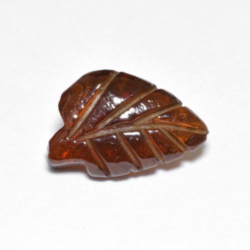 3.35캐럿 천연 딥 오렌지 파이로프 가넷, 멋진 모양, 12.4×8.1 mm, 투명한