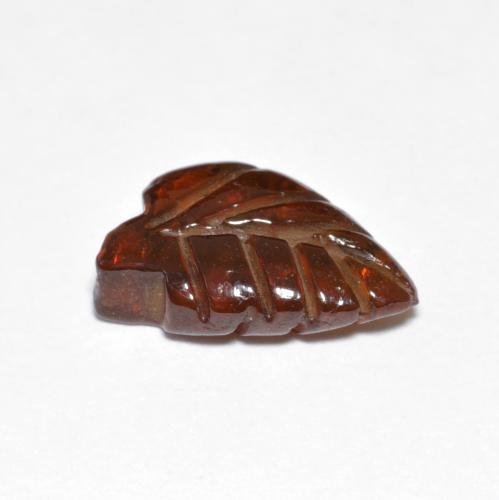 3.35캐럿 천연 딥 오렌지 파이로프 가넷, 멋진 모양, 12.4×8.1 mm, 투명한