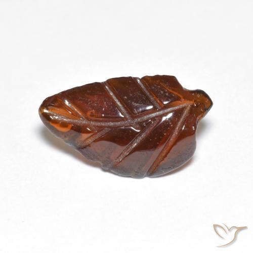 3.08ct 자연스러운 다크 오렌지 파이로프 석류석, 팬시한, 투명한