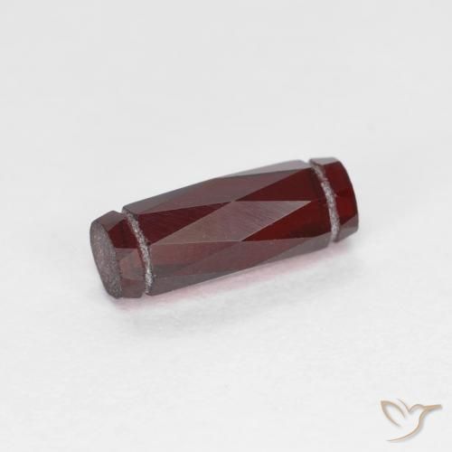 1.42ct 자연스러운 딥 레드 파이로프 석류석, 팬시한, VS
