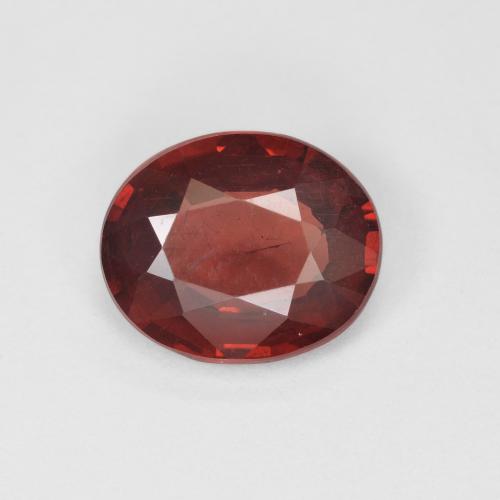 2.01캐럿 천연 딥 레드 파이로프 가넷, 타원형 컷, 9.2×7.5 mm, VS-SI