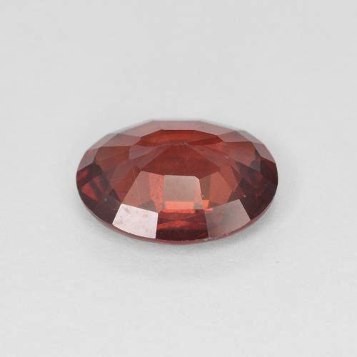2.01캐럿 천연 딥 레드 파이로프 가넷, 타원형 컷, 9.2×7.5 mm, VS-SI