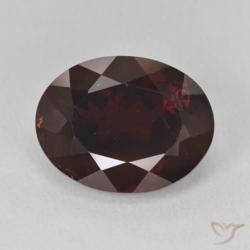 9.43ct 자연스러운 검붉은색 파이로프 석류석, 타원형, VS-SI