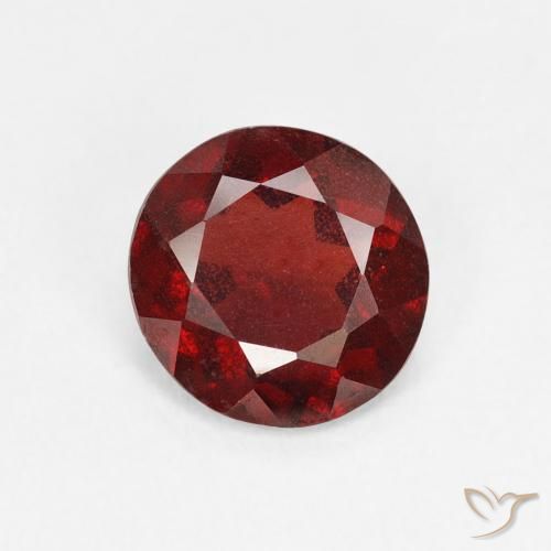 1.14ct 자연스러운 커런트 레드 파이로프 석류석, 둥근, VS