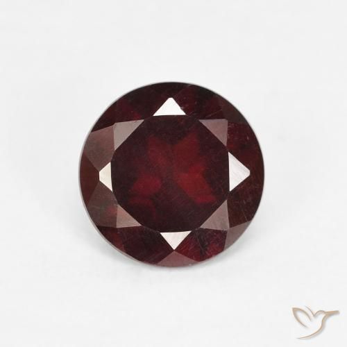 1.49ct 자연스러운 상그리아 레드 파이로프 석류석, 둥근, VS