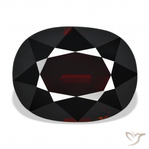 34.78ct 자연스러운 다크 레드 파이로프 석류석, 타원형, VVS