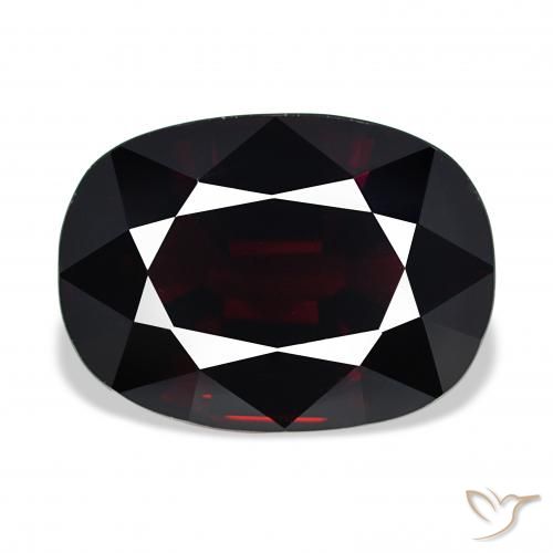 16.73ct 검붉은색 파이로프 석류석, 방석, IF