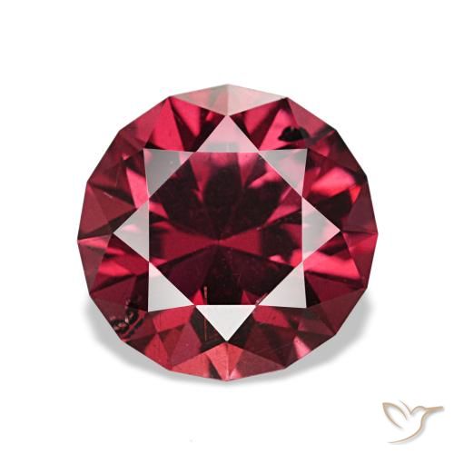 2.00ct 레드 파이로프 가넷, 라운드, VS