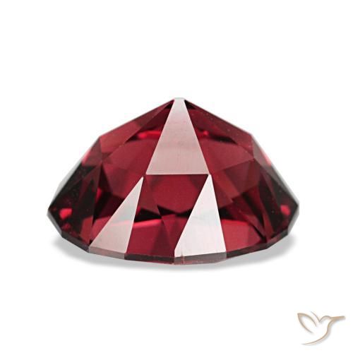 3.12캐럿 천연 퍼플-레드 파이로프 가넷, 타원형 컷, 9.5×7.4 mm, VVS