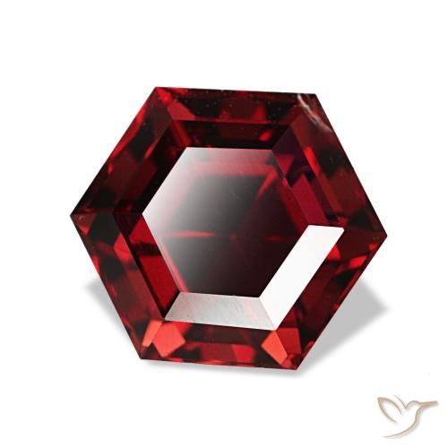 2.14캐럿 천연 다크 레드 파이로프 가넷, 멋진 모양, 7.8×6.8 mm, VS