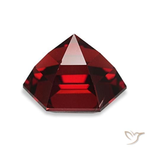2.14캐럿 천연 다크 레드 파이로프 가넷, 멋진 모양, 7.8×6.8 mm, VS
