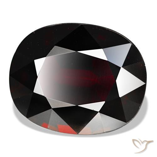 14.91캐럿 천연 검붉은색 파이로프 가넷, 쿠션 컷, 16.2×13 mm, VS