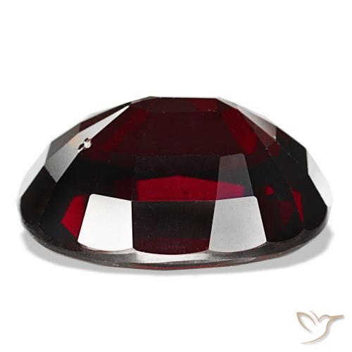 14.91캐럿 천연 검붉은색 파이로프 가넷, 쿠션 컷, 16.2×13 mm, VS