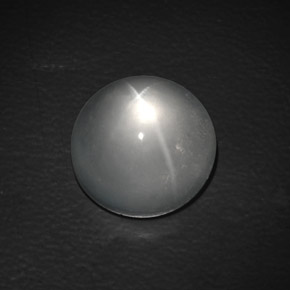 9.90캐럿 천연 화이트 Quartz Cat's Eye, 라운드 컷, 13.00 mm, 투명한