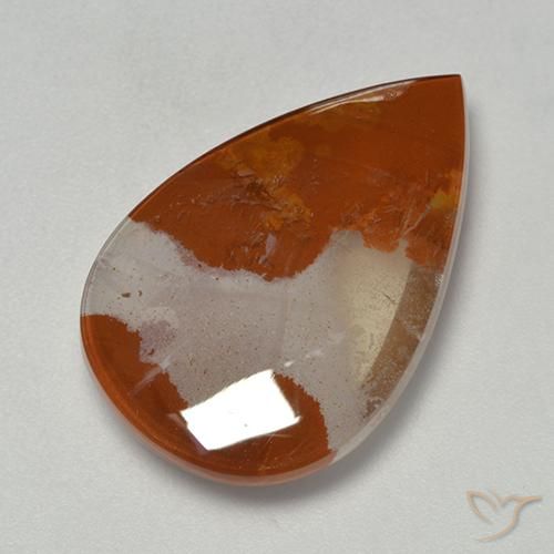 14.40ct 자연스러운 다색 마르카사이트가 함유된 석영, 배 모양, 투명한