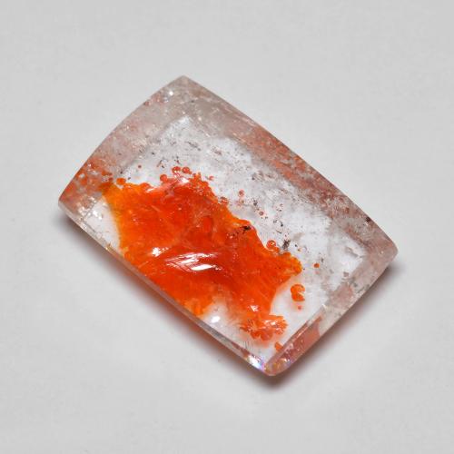 6.46캐럿 천연 다색 마르카사이트가 함유된 석영, 바게트, 투명한