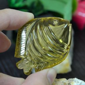 105.35캐럿 천연 레몬 쿼츠, 멋진 모양, 44.6×34.6 mm, 투명한