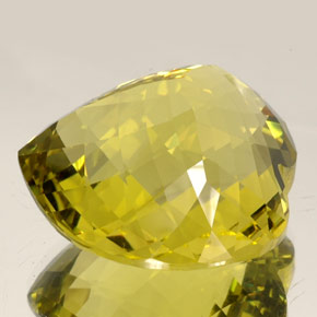77.27캐럿 천연 레몬 쿼츠, 하트 모양, 30×27.7 mm, IF