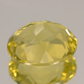 3.61캐럿 천연 레몬 쿼츠, 타원형 컷, 11.1×9.2 mm, VVS-VS