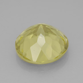 5.28캐럿 천연 레몬 쿼츠, 라운드 컷, 11.72 mm, VVS-VS