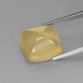 8.40캐럿 천연 레몬 쿼츠, 투명한, 13×12.5 mm, 투명/반투명