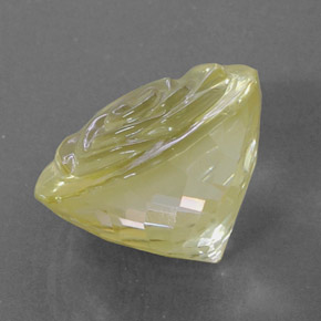 21.03캐럿 천연 레몬 쿼츠, 투명한, 18.3×13.4 mm, 투명/반투명