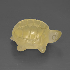 26.47캐럿 천연 레몬 쿼츠, 투명한, 23.3×17.5 mm, 투명/반투명
