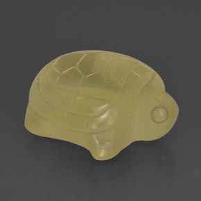 24.91캐럿 천연 레몬 쿼츠, 투명한, 22×18.6 mm, 투명/반투명
