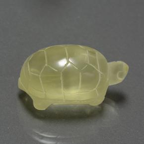 26.38캐럿 천연 미디엄 옐로우 쿼츠, 멋진 모양, 23.5×13.5 mm, 투명한