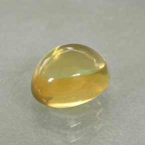 1.61캐럿 천연 레몬 쿼츠, 타원형 컷, 7.9×6.2 mm, 투명한