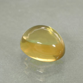 1.61캐럿 천연 레몬 쿼츠, 타원형 컷, 7.9×6.2 mm, 투명한
